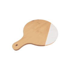 Tábua de Frios Redonda Bambu e Mármore