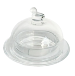 Mini Manteigueira Cristal de Chumbo Pássaro 9,5cm (4192)