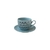 Xicara de Chá Porcelana Azul Textura Cloud 200ml