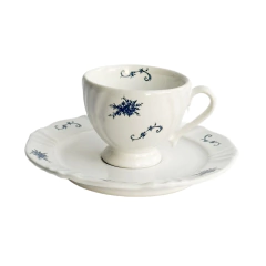 Xícara de Café c/ Pires Alto Relevo Florença 80ml