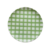 Prato Raso Xadrez Verde 26cm