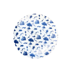 Prato Sobremesa Porcelana Florença 21cm
