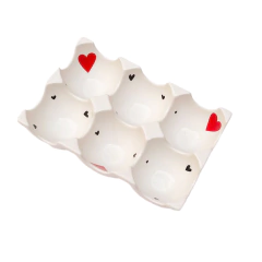 Porta Ovos em Porcelana Namorados Black