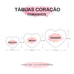 Tábua Coração Personalizado Villa P - Villa Pano