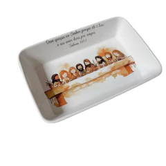 Refratario porcelana Santa Ceia 25x16cm