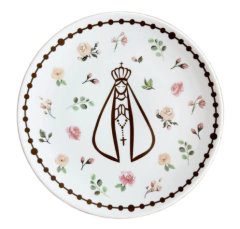 Prato Sobremesa Estampa Nossa Senhora