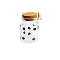 Pote hermético Bolinhas com colher 240ml