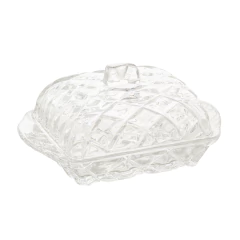 Manteigueira Cristal Chumbo Deli Diamond 17cm (7476)