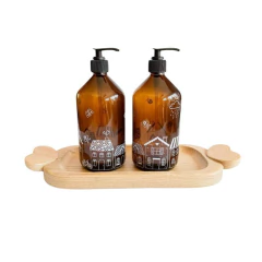 Kit Porta Sabonete Líquido e Detergente 500ml Álamo