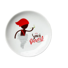 Prato pão Folclore Saci 16cm