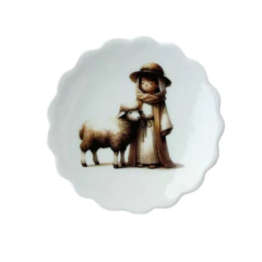 Mini Pratinho Presépio Wood Pastor 10cm