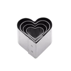 Jogo Cortador Mini Coração 4 Peças (1062)