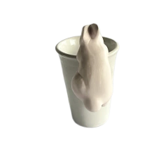 Coelho de pendurar Rosa Liso