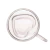 Cj 2 Xicaras Café Dupla Parede de Vidro 80ml