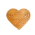 Tabua Coração Sinuosa 23cm