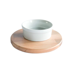 Tabua Redonda com bowl aperitivo