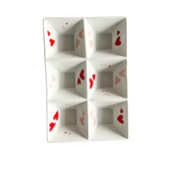 Travessa Divisória em Porcelana Romance