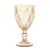 TAÇA P/ÁGUA DE VIDRO DIAMOND AMBER METALIZADO 325ml (7394)
