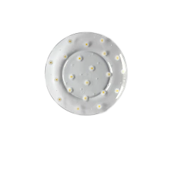 Prato Sobremesa em Vidro 19cm Estampa Margarida