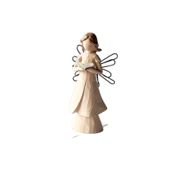 Anjo Segurando Livro 10,5cm