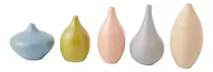 Kit mini vasos em Poliresina - 5 Pçs (16640)