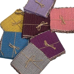 Conjunto 4 Porta Copos em Tear - comprar online