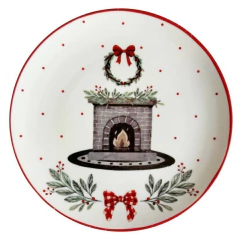 Prato Sobremesa Noelle Lareira 21cm