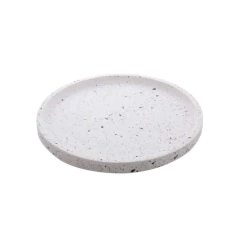 Bandeja Redonda de Mármore Terrazo 30cm