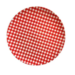 Prato Raso Cupido Xadrez Red 26cm