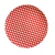 Prato Raso Cupido Xadrez Red 26cm