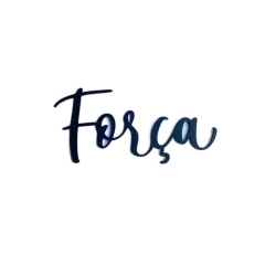 Aplique Palavra Força MDF 3mm
