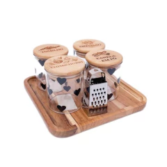 Kit 4 Potes 200ml + Bandeja