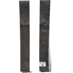 Trilho de Mesa Listra Cinza e Branco