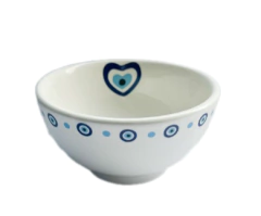 Bowl de Porcelana estampa Olho Grego 11,5CM