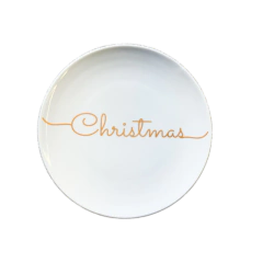 Prato Sobremesa Porcelana 21cm Christmas