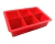Forma p/ Gelo Quadrado em Silicone Vermelho 16.5 cm (SN19063)