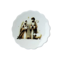 Mini Pratinho Presépio Wood Ovelha 10cm