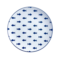 Prato Raso Cardume de Peixes 26cm