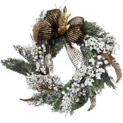 Guirlanda Laço Dourado