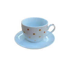 Xícara de Chá Poá dourados