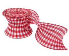 FITA ARAMADA DECOR 12CM X 4,57M VERMELHO E XADREZ (52525-145)