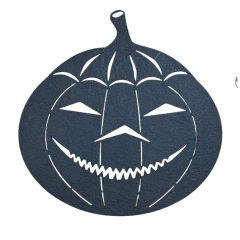 Jogo Americano Holiday Abobora Preto Feltro 38cm Avulso