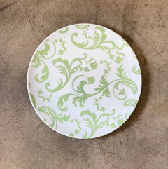 Prato Raso Porcelana Candy Verde 26cm