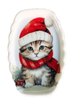 Mini Porta Joia de Porcelana Natal Brinquedos 10cm