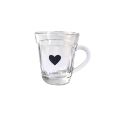 Copo de Café black heart 90ml