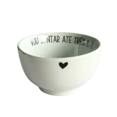 Bowl Porcelana Frase de Mãe Vou Contar 400ml