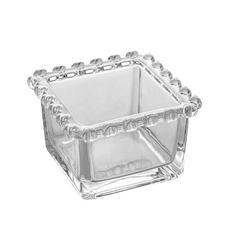 Bowl Quadrado de Cristal de Chumbo Coraçaõ - comprar online