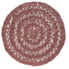 Jogo Americano Redondo Paris Rose