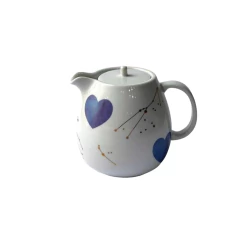 Bule de Café Redondo em Porcelana Astral 500ml