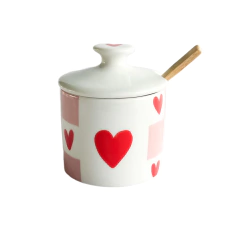 Açucareiro em Porcelana Namorados Pink 250ml